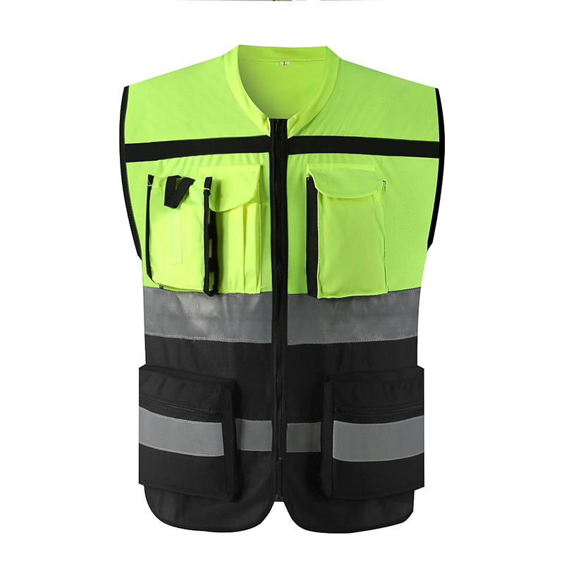 ZH09 | 100% Polyester multi pocket reflective safety vest