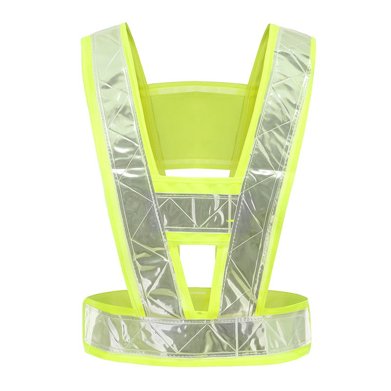 ZH | 100% polyester V-shaped reflective safety vest