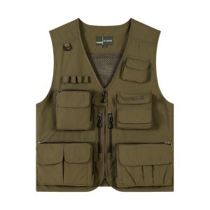 WJ69 | 100% Cotton custom logo fishing vest