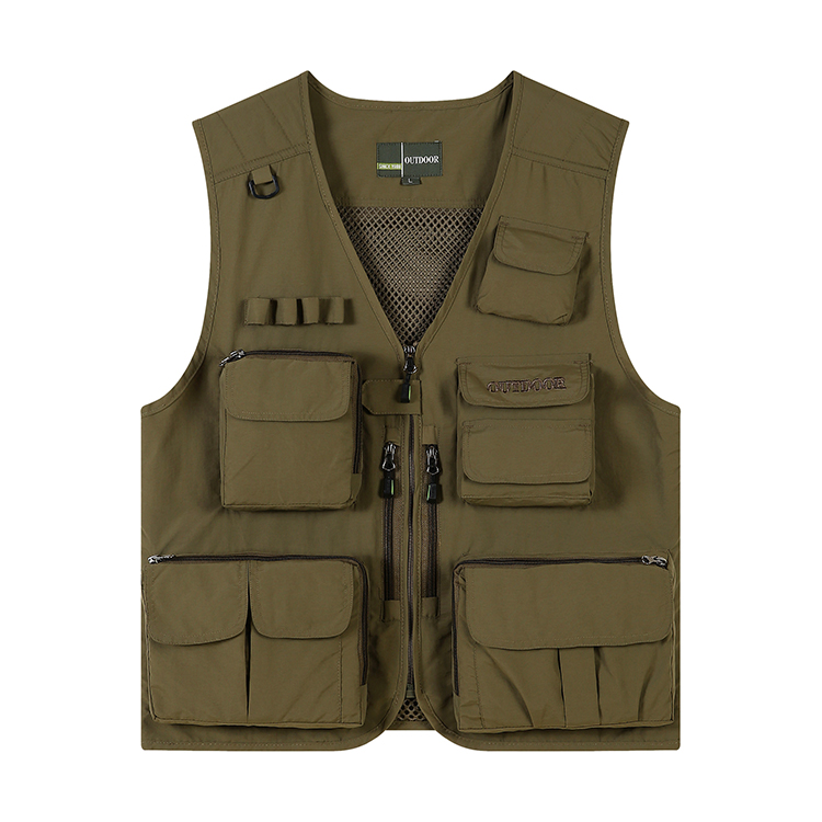 WJ69 | 100% Cotton custom logo fishing vest