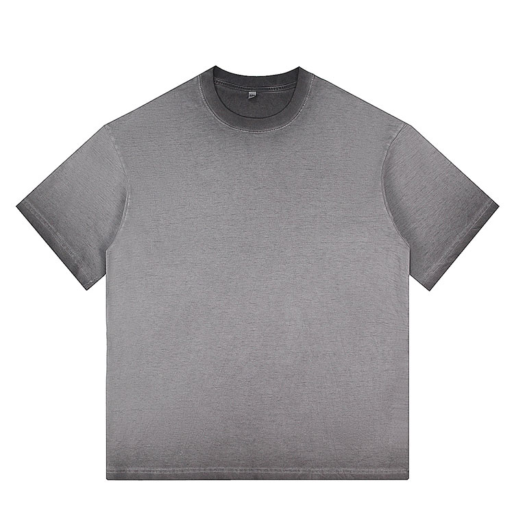 GCL26013 | 260g 100% Cotton 9 Color Unisex Gradient Acid Wash T Shirts