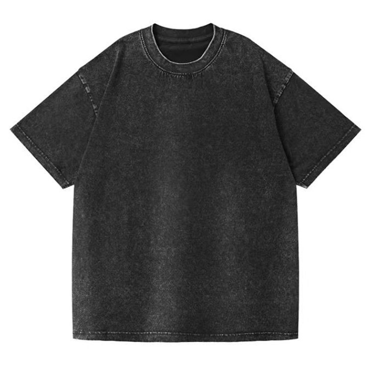 YB66 | Washed Long Staple Cotton Unisex 9 Color Custom T shirts