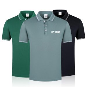 2024 High Quality Polo T-Shirt Men's Embroidered Golf Uniform Knit