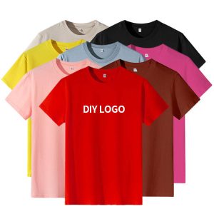 2024 Wholesale Custom Men's 100% Cotton T-Shirt High Quality Oversized Printed Embroidered Blank Knitted Fabric