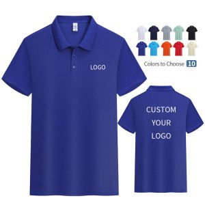 2025 Custom Polo T-Shirt Pique Knitted Embroidered High Quality Golf