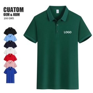 2025 Wholesale Polo Shirt High Quality Elastic Cotton Classic Fit Embroidered
