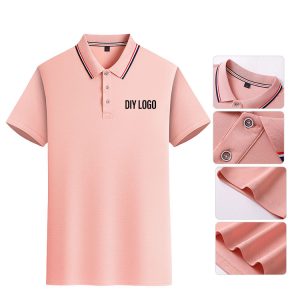 Cheaper Polo Shirt 100% Polyester Custom Print Button Design Unisex