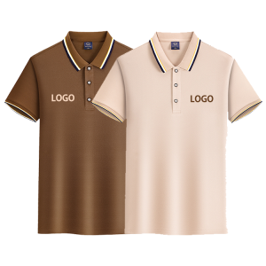 Competitive Price Polo T-Shirt Non-shrink Silk Polyester Custom Men's Wear
