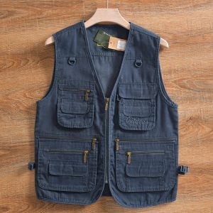 Custom Multi-Pocket Fishing Vest | New Men's Outdoor Cotton Jacket