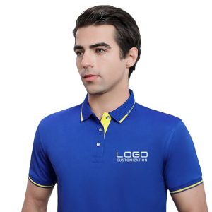 Custom Golf Polo T-Shirt Embroidery Printing Short Sleeve Casual Wear