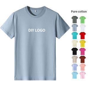 Custom Plain Heavyweight T-shirt Luxury Tshirt Custom Print logo Mock Neck Blank t Shirt Oversize Men's T-shirt for Men