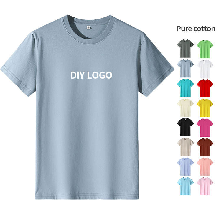 Custom Plain Heavyweight T-shirt Luxury Tshirt Custom Print logo Mock Neck Blank t Shirt Oversize Men's T-shirt for Men