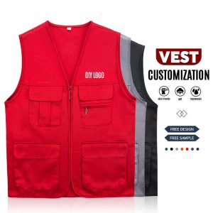Custom Volunteer Vest | China Factory Polyester Sport Waistcoat