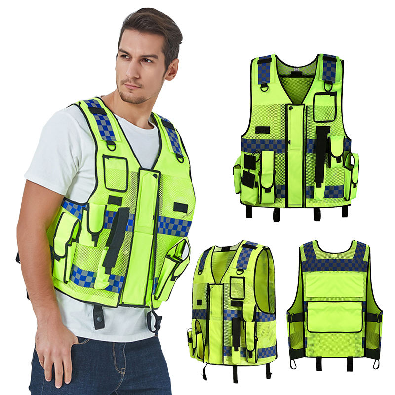 Wholesale Custom Safety Vest | Multi-Pocket Reflective Work Vest