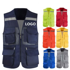 Custom Photography Vest | Multi-Pocket Reflective Fishing Waistcoat