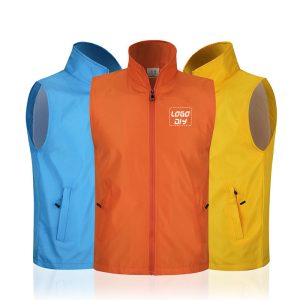 Custom Collar Worker Vest | Double Layer High-End Volunteer Uniform