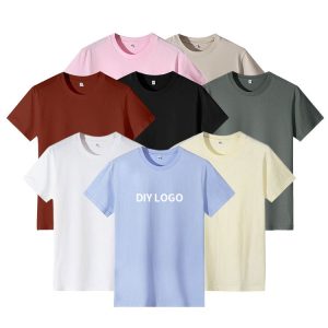 Fashion Printed Summer T-Shirt Casual Round Neck Loose Top Wear Boy Men Short Sleeve Cotton T-Shirt