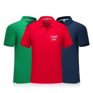 Fine Combed Polo T-Shirt Plain Color Custom Golf Collar Unisex