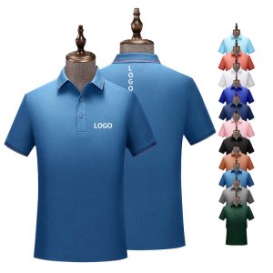 Healthy Polo T-Shirt Breathable Anti-wrinkle Plain Collar Custom