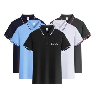 High Quality Cooling Polo Shirt 3D Silicon Logo Ice Silk Business Top