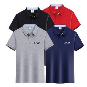 Custom Team Polo Shirts High Quality Plain Cotton Short Sleeve