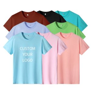 High Quality Heavy Weight Plain Oversized Tshirt Colorful Embroidery Cotton Unisex Heavyweight T-shirt