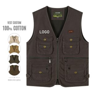 Custom Safety Vest | Multi-Pocket Reflective Work Vest
