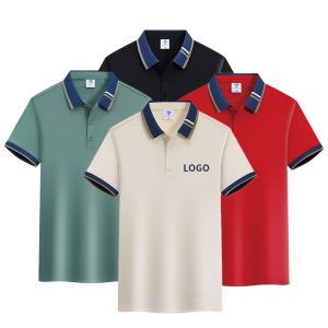 High Quality Summer Polo T-Shirt Combine Cotton Breathable New Design