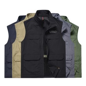 Custom Cargo Work Vest | Men's Multi-Pocket Sport Waistcoat
