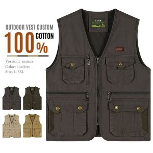 New Spandex Cargo Vest | Men's Multi-Pocket Fishing & Camping Waistcoat