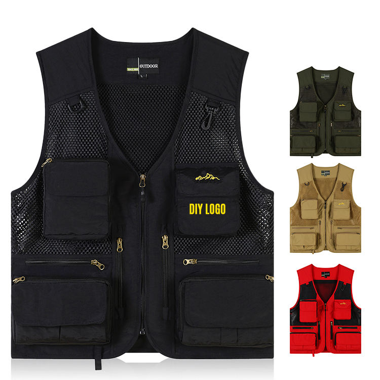 High Quality 5-Pocket Work Vest | Men's Durable Outdoor Cargo Vest