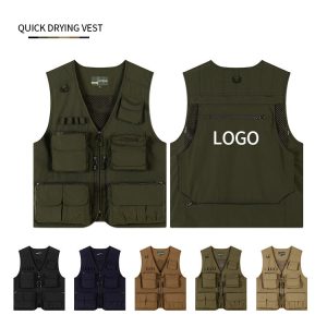 Quick-Dry Multi-Pocket Work Vest | Men's Lightweight Outdoor Fishing Vest