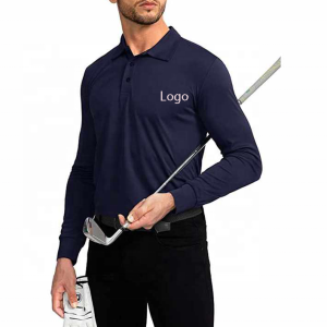 Men's Long Sleeve Golf Polo Shirt Lightweight Sun Protection Cooling