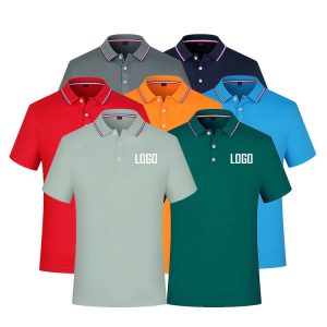 Men's Summer Ice Silk Polo Shirt Quick Dry Business Casual Golf Top