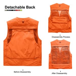 Men's Outdoor Gilet Vest | Lightweight Multi-Pocket Mesh Waistcoat