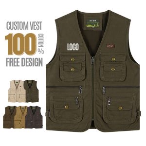 Wholesale Multi-Pocket Cargo Vest | High Quality Men's Thin Nylon Vest