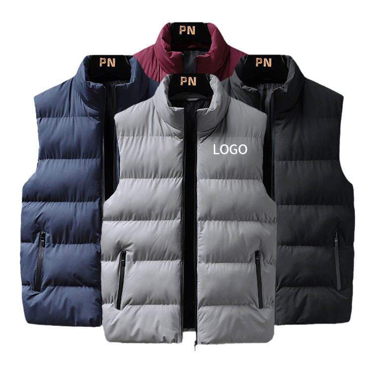 Winter Puffer Vest for Men | Warm Down Cotton Sleeveless Waistcoat