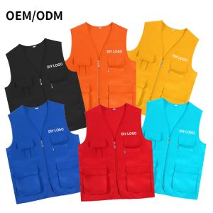 OEM Multi-Pocket Tactical Vest | Men's Large Size Polyester Fishing Gear