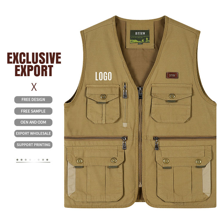 Black Zipper Waistcoat | Men's Cheap Vest with Pocket