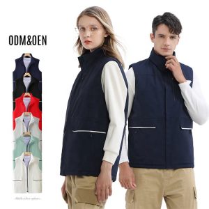 Custom Utility Work Vest | Wholesale Multi-Pocket Travel Vest