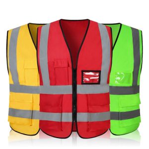Hi-Vis Safety Vest with Logo | Custom Construction & Security Vest