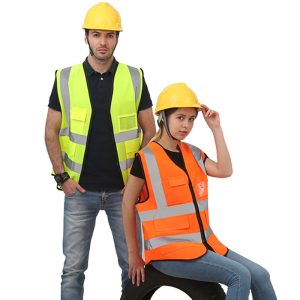 Hi-Vis Work Safety Vest | Reflective Construction & Security Vest
