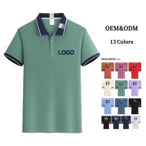 Custom Ice Silk Polo T-Shirt Anti-pilling Summer Men's Wear