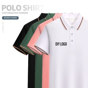 Soft Fabric Polo T-Shirt Cotton Polyester Personal Custom Men's Wear