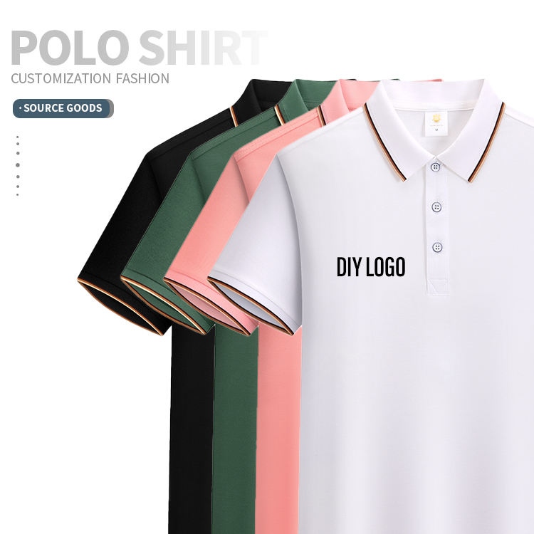 Soft Fabric Polo T-Shirt Cotton Polyester Personal Custom Men's Wear