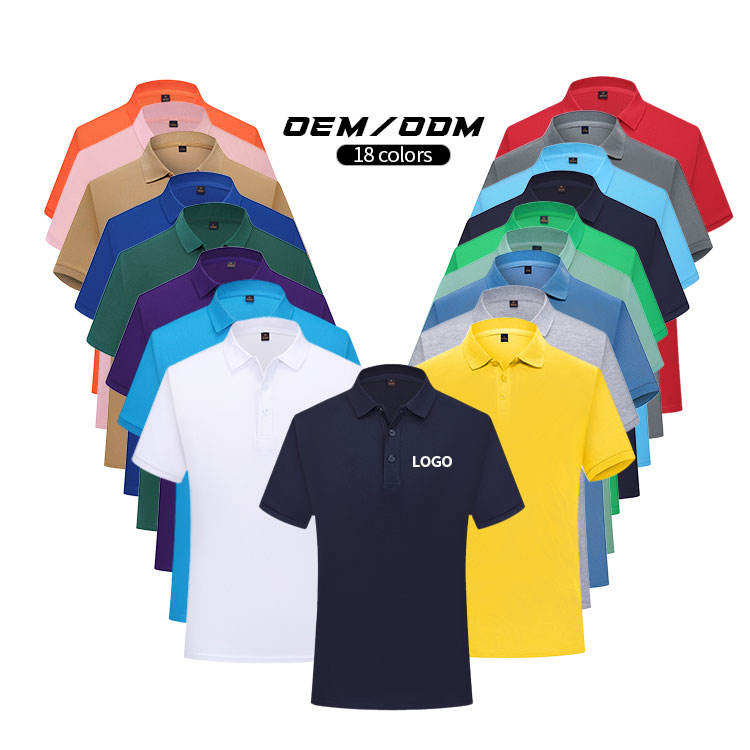 Wholesale Polo Shirt 100% Cotton Plain Blank Custom Golf T-shirt