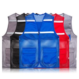 Wholesale Mesh Utility Vest | Multi-Pocket Sleeveless Vest for Outdoor