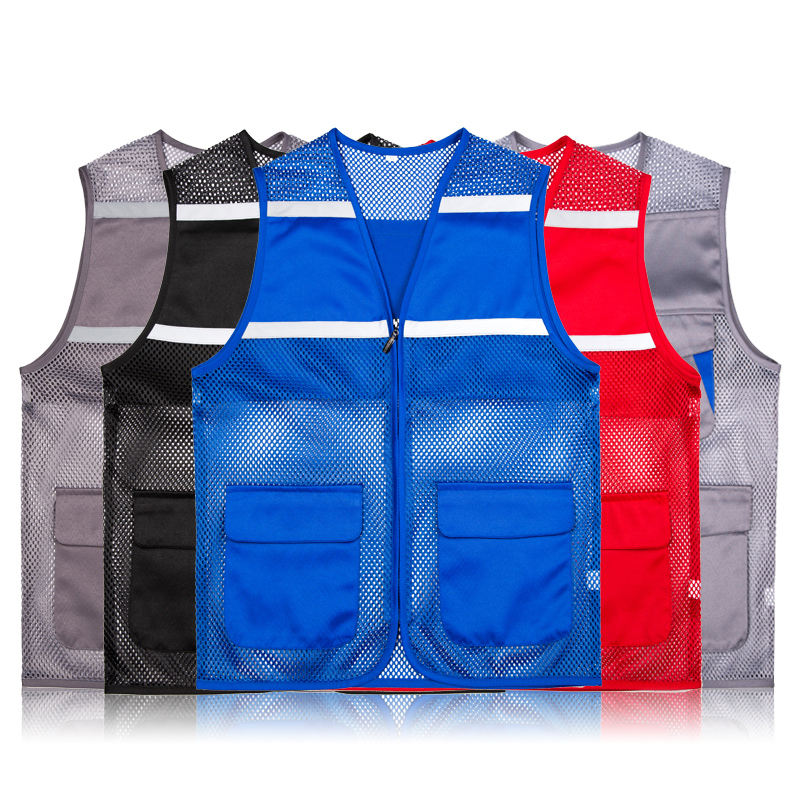 Wholesale Mesh Utility Vest | Multi-Pocket Sleeveless Vest for Outdoor