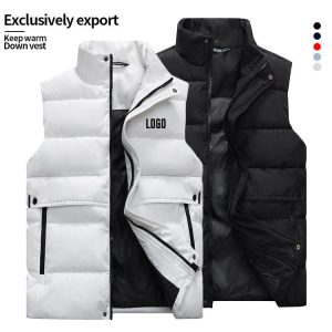 Korean Winter Down Vest | Thickened Men's Warm Sleeveless Jacket