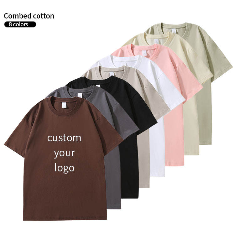 Wholesale Custom Men's Promotional Plain Embroidered Tee Shirt Silk Screen Printing Men's T-shirts Blanks   Oversized T-shirts